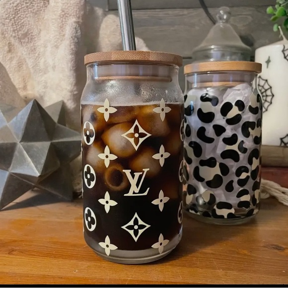 20 oz designer inspired bougie glass cup - Picture 1 of 2